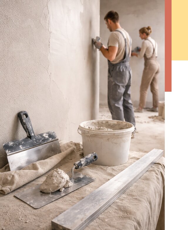 Штукатурка стен гипсовая в Самаре от 4548 руб/м2 — быстро и недорого | ОТДЕЛОЧНИК-Смр