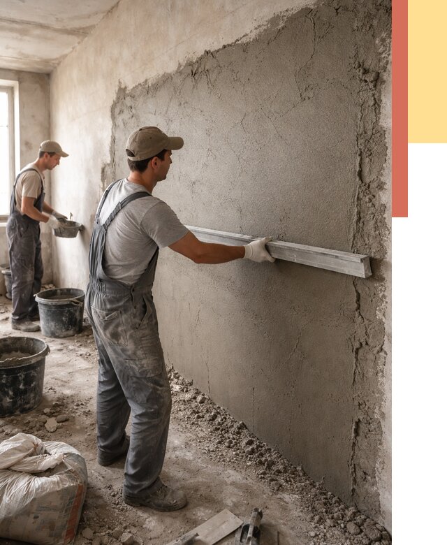 Цементная штукатурка стен в Самаре от 4548 руб/м2 — быстро и недорого | ОТДЕЛОЧНИК-Смр