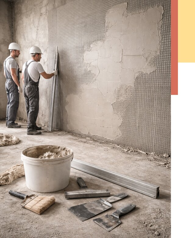 Штукатурка стен по сетке в Самаре от 5558 руб./м2 — быстро и недорого | ОТДЕЛОЧНИК-Смр