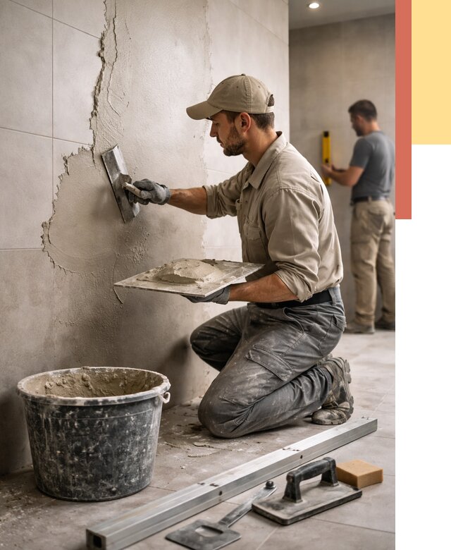 Штукатурка стен в ванной в Самаре от 4548 руб./м² — выравнивание под ключ | ОТДЕЛОЧНИК-Смр