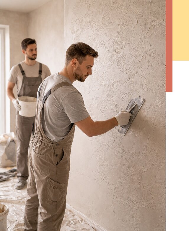 Фактурная штукатурка стен в Самаре от 4245 руб./м² — заказать под ключ | ОТДЕЛОЧНИК-Смр