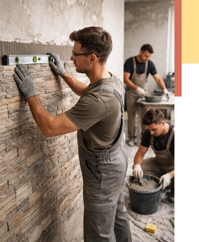 Монтаж искусственного камня в Самаре от 4548 руб. под ключ | ОТДЕЛОЧНИК-Смр