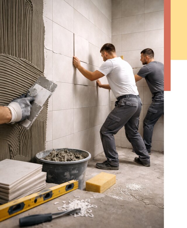 Укладка плитки на стены в Самаре от 859 руб. — качественно и недорого | ОТДЕЛОЧНИК-Смр