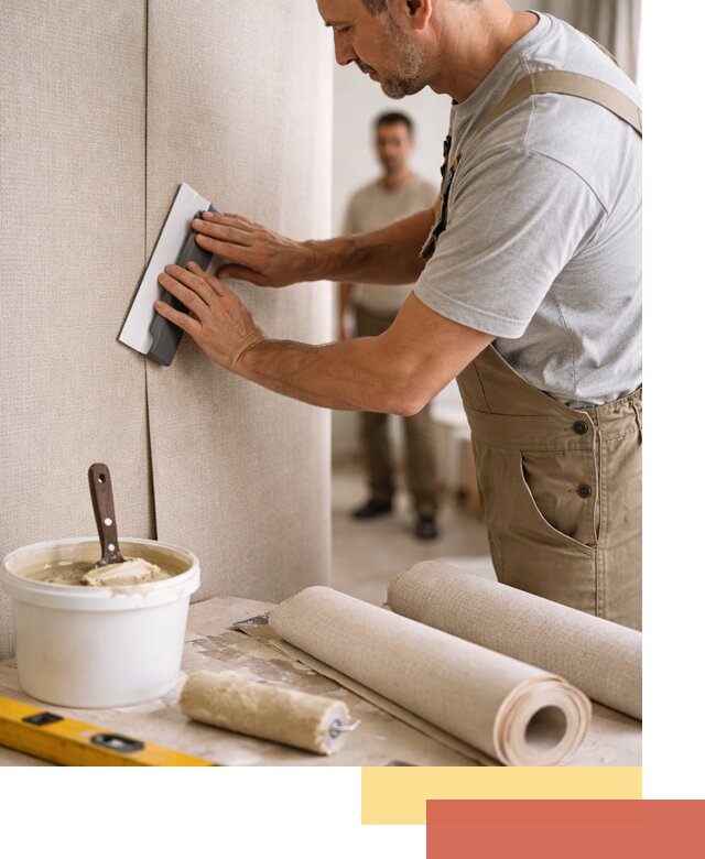 Поклейка текстильных обоев в Самаре профессионально и аккуратно