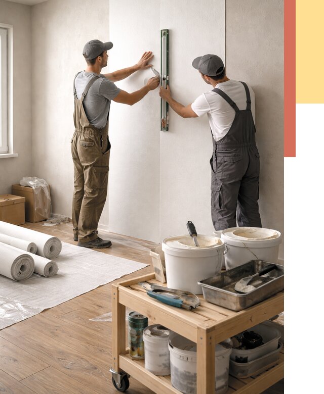 Поклейка стеклообоев в Самаре от 6569 руб. за м2 — быстро и недорого | ОТДЕЛОЧНИК-Смр