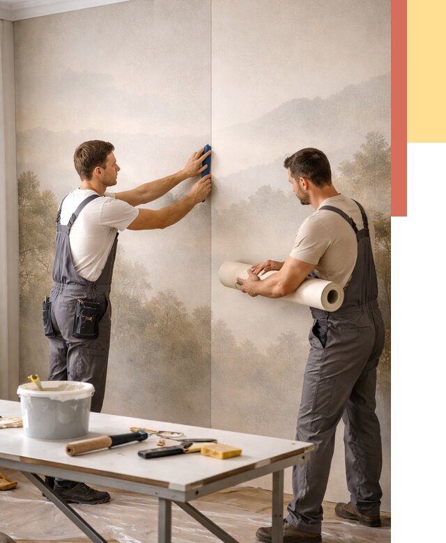 Поклейка фотообоев в Самаре от 8590 руб/м² — быстро и недорого | ОТДЕЛОЧНИК-Смр