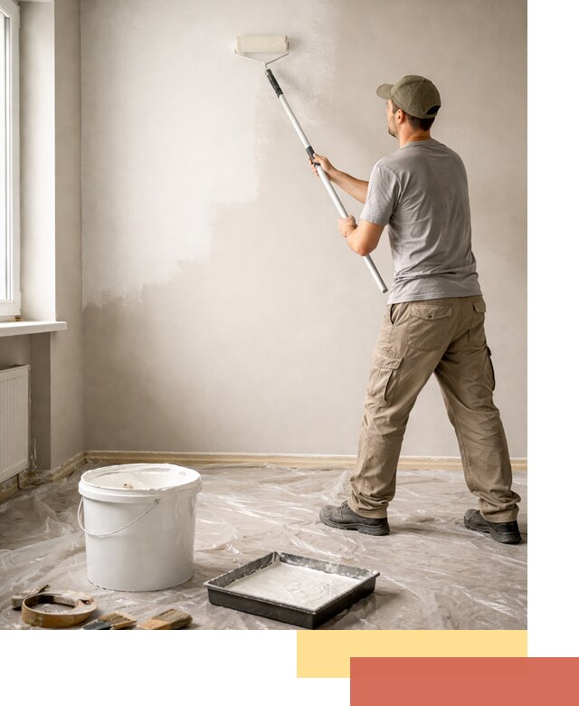 Покраска стен латексной краской в Самаре качественно и быстро