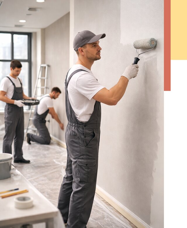 Покраска стен в офисе в Самаре от 8590 руб. — быстро и недорого | ОТДЕЛОЧНИК-Смр