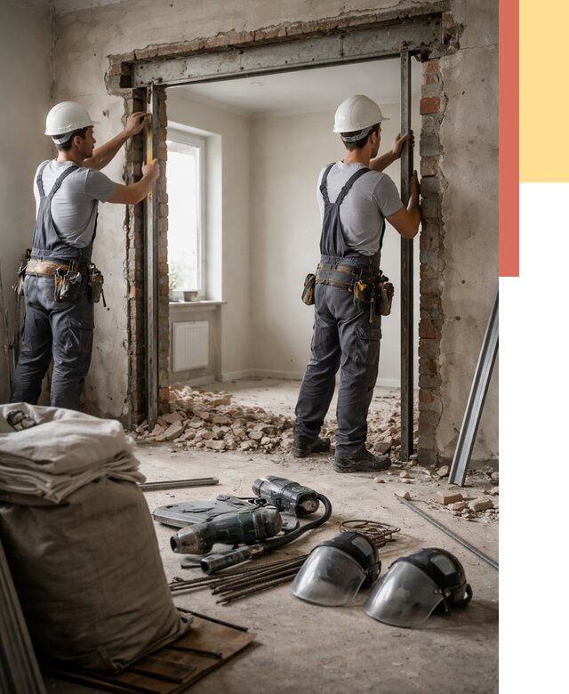 Расширение дверного проема в Самаре от 12633 руб. под ключ | ОТДЕЛОЧНИК-Смр