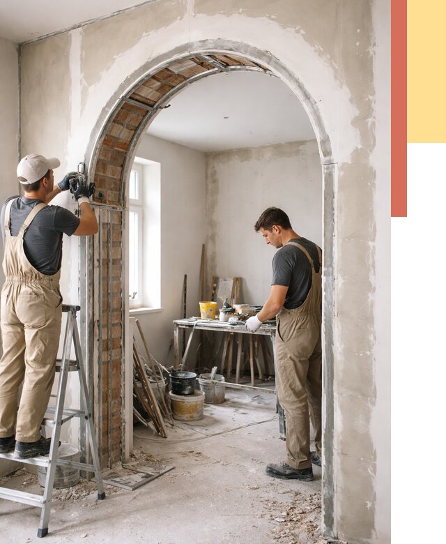 Устройство арочного проема в Самаре от 9601 руб. под ключ — быстро и недорого | ОТДЕЛОЧНИК-Смр