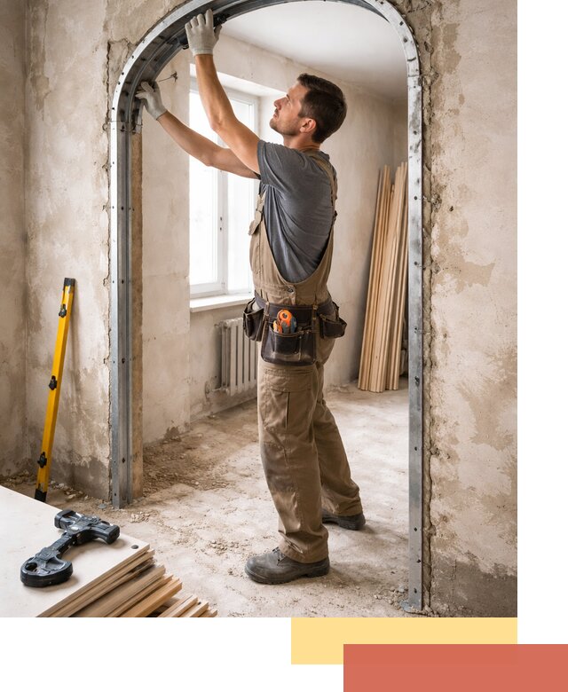 Устройство арочного проема в Самаре под ключ