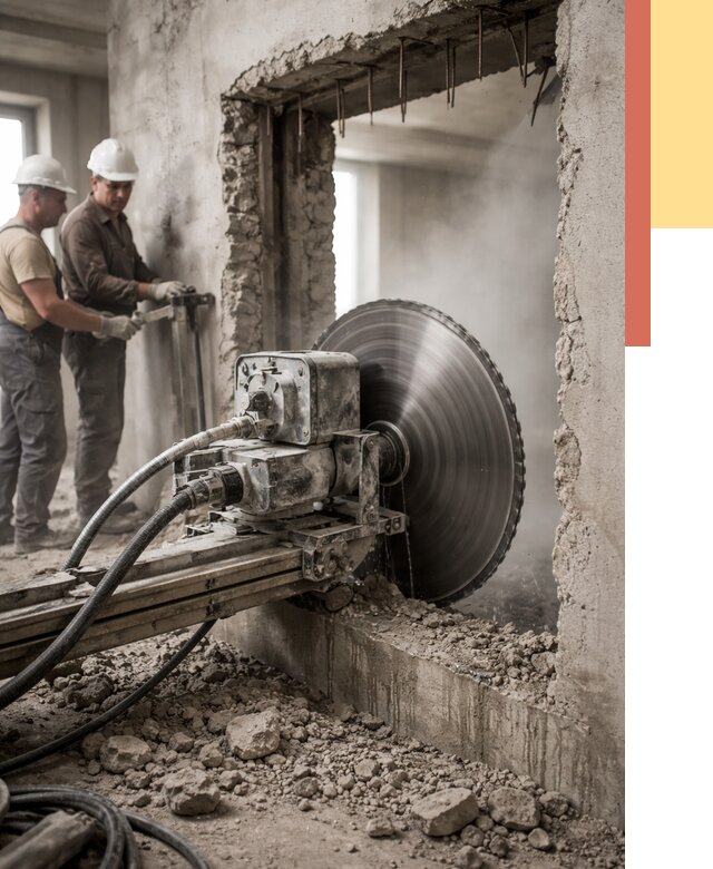 Алмазная резка проемов в Самаре от 4548 руб. быстро и недорого | ОТДЕЛОЧНИК-Смр