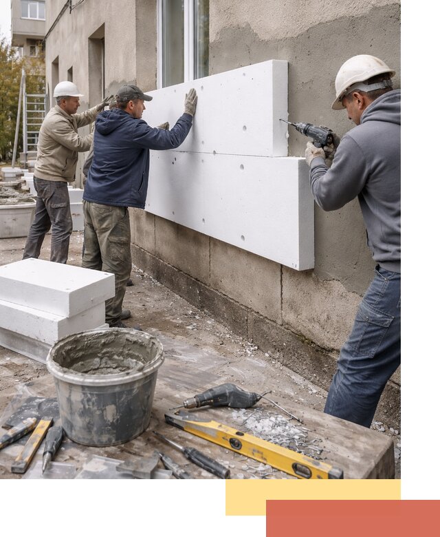 Утепление наружных стен пенопластом в Самаре