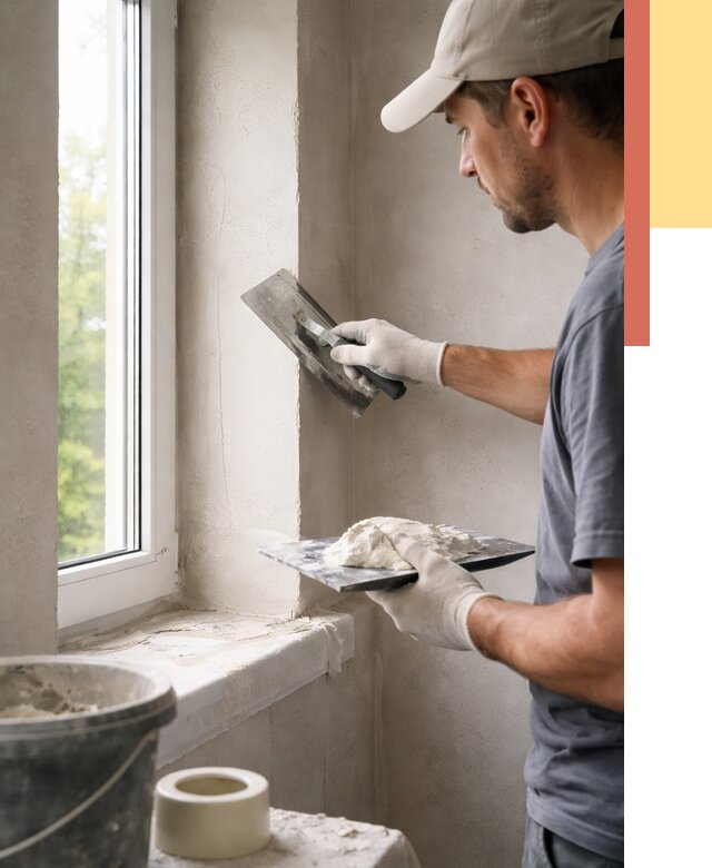 Штукатурка откосов в Самаре от 4548 руб/м² — услуги и выравнивание под ключ | ОТДЕЛОЧНИК-Смр