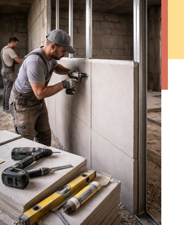 Кладка влагостойких перегородок ПГП в Самаре от 1213 руб. под ключ | ОТДЕЛОЧНИК-Смр