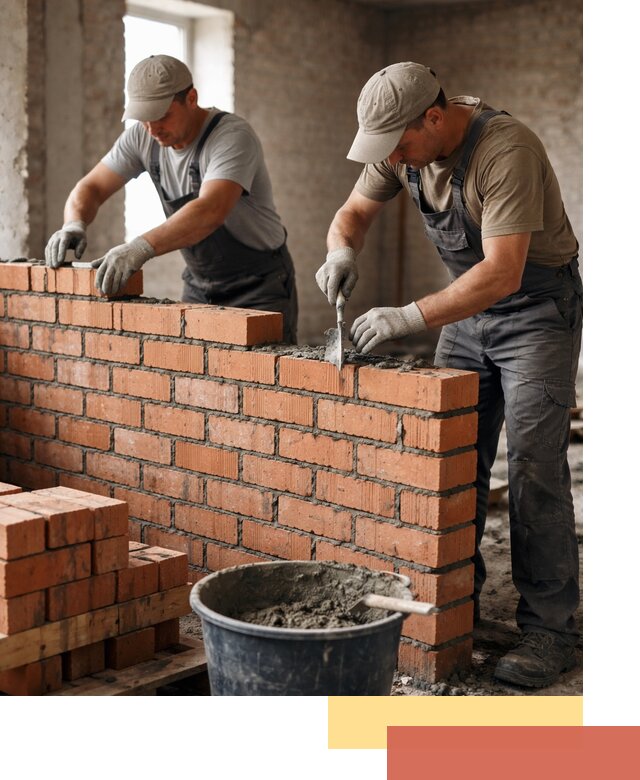 Кладка кирпичных перегородок под ключ в Самаре