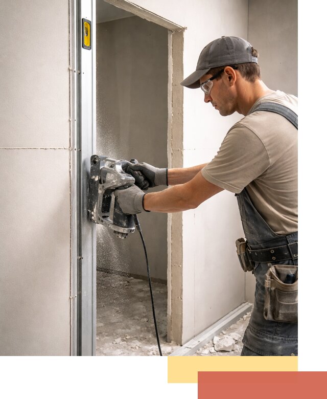 Устройство дверного проема в перегородке в Самаре