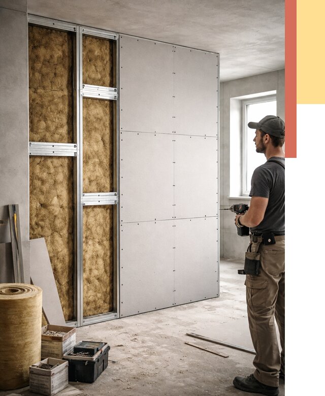 Усиленная перегородка под навеску в Самаре от 12936 руб. — монтаж под ключ | ОТДЕЛОЧНИК-Смр