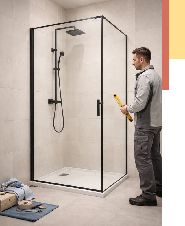 Стеклянные перегородки для душа в Самаре от 12633 руб. | Монтаж под ключ — ОТДЕЛОЧНИК-Смр