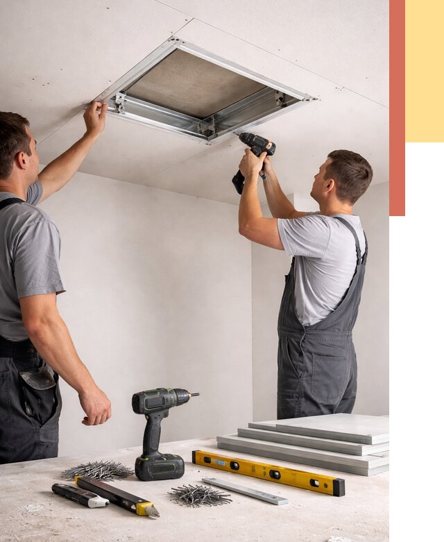 Установка люка в потолок ГКЛ в Самаре от 2527 руб. под ключ | ОТДЕЛОЧНИК-Смр