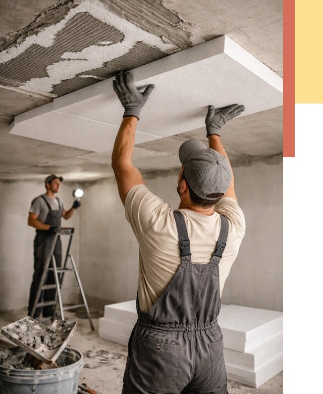 Утепление потолка пенопластом в Самаре от 4548 руб/м2 — недорого и быстро | ОТДЕЛОЧНИК-Смр